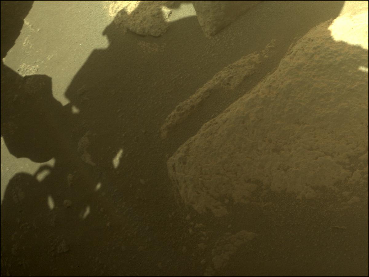 This image was taken by FRONT_HAZCAM_RIGHT_A onboard NASA's Mars rover Perseverance on Sol 93