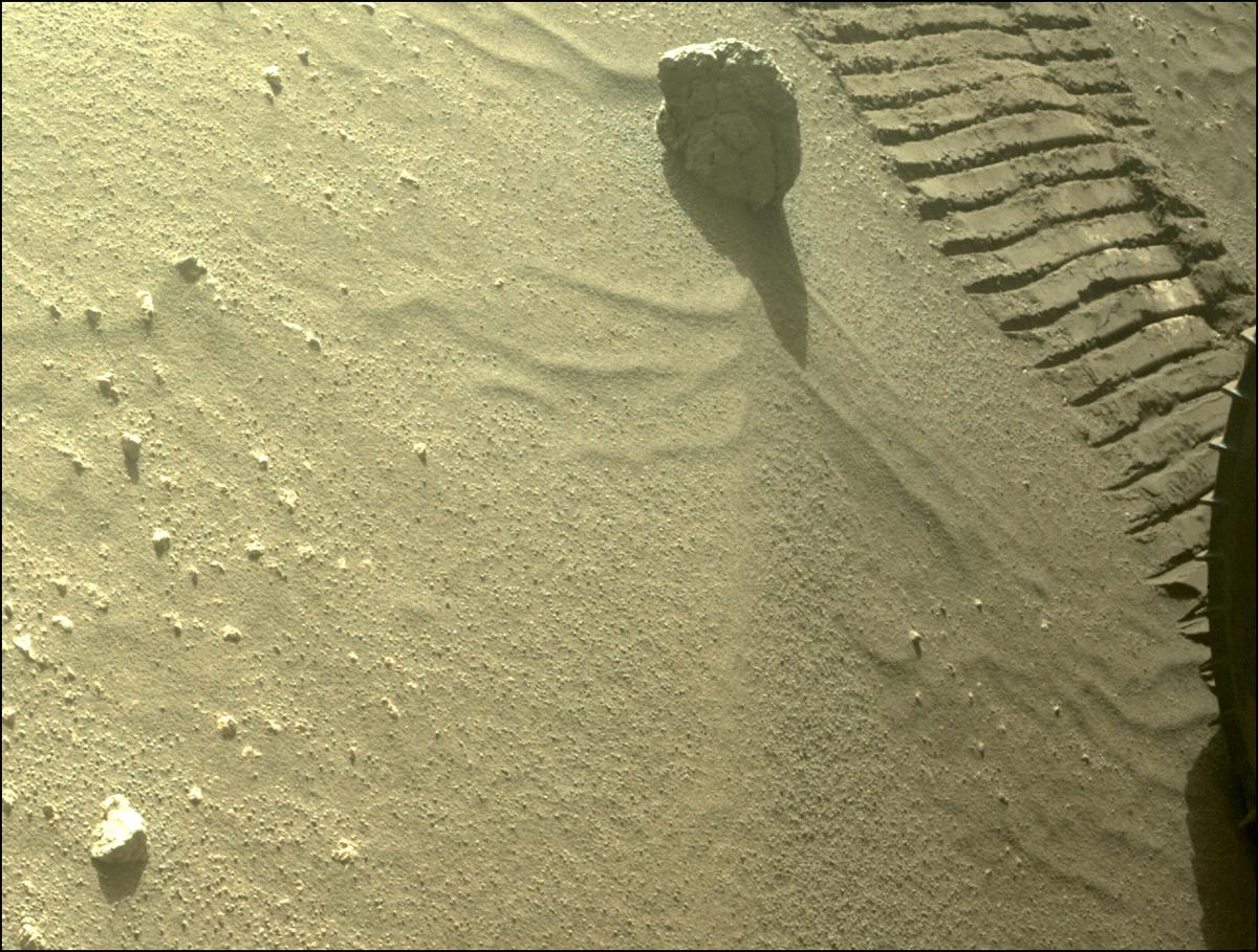 This image was taken by REAR_HAZCAM_LEFT onboard NASA's Mars rover Perseverance on Sol 93