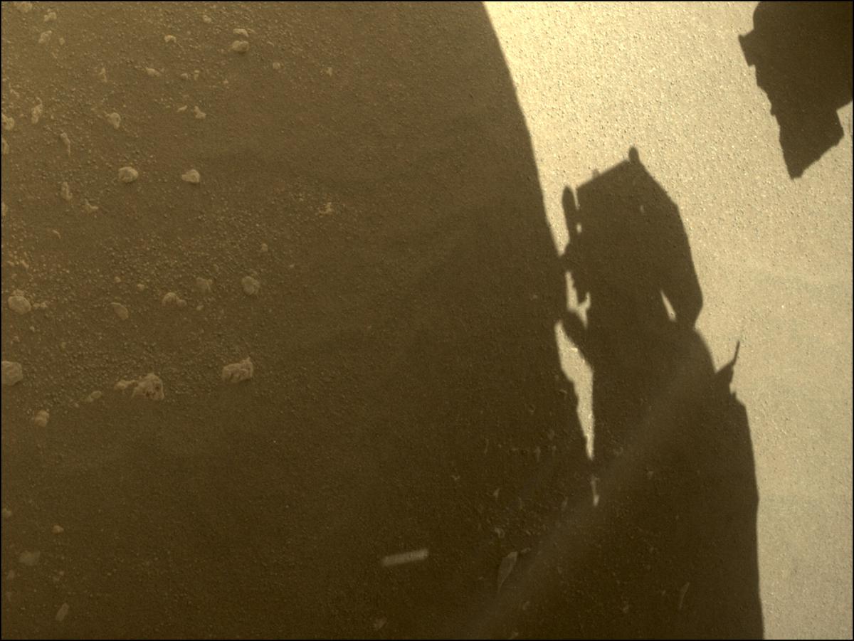 This image was taken by REAR_HAZCAM_LEFT onboard NASA's Mars rover Perseverance on Sol 93