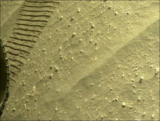 View image taken on Mars, Mars Perseverance Sol 93: Rear Right Hazard Avoidance Camera (Hazcam)
