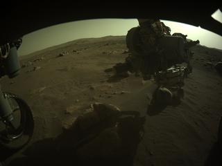 View image taken on Mars, Mars Perseverance Sol 97: Front Left Hazard Avoidance Camera (Hazcam)