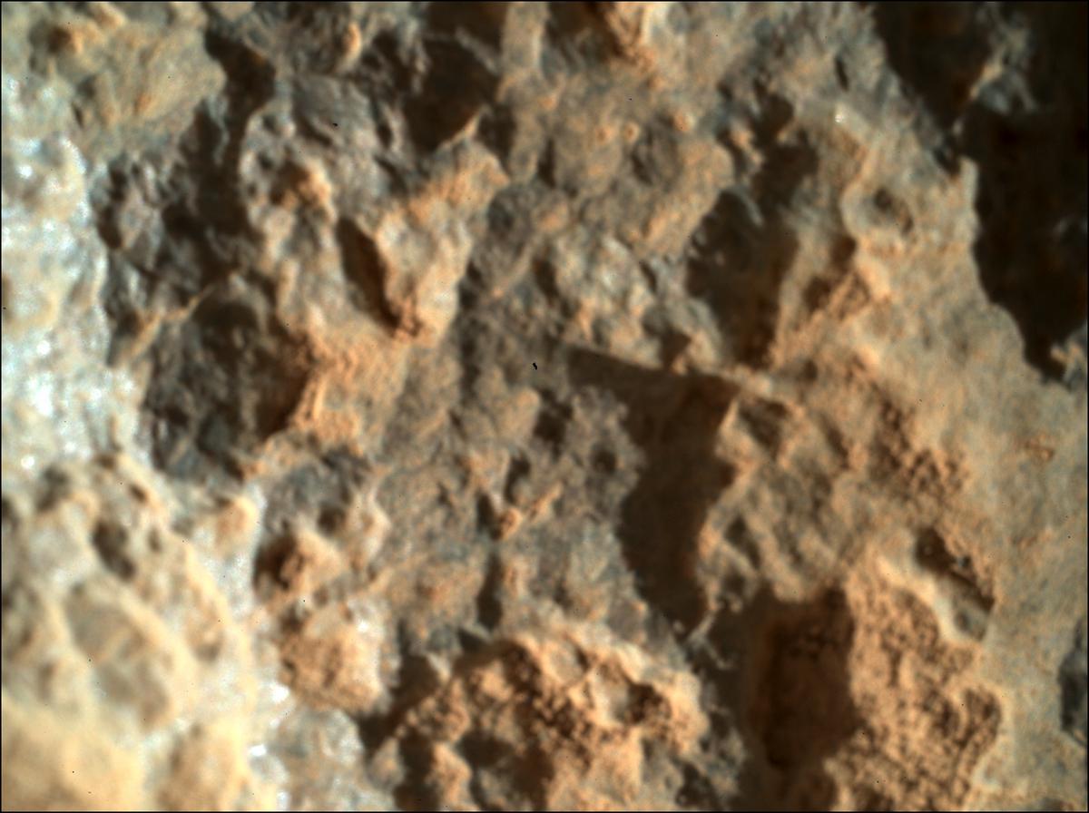 This image was taken by SHERLOC_WATSON onboard NASA's Mars rover Perseverance on Sol 97