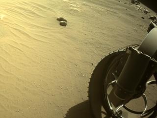 View image taken on Mars, Mars Perseverance Sol 99: Front Right Hazard Avoidance Camera (Hazcam)