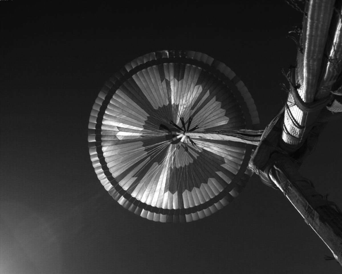 This image was taken by EDL_PUCAM2 onboard NASA's Mars rover Perseverance on Sol 104