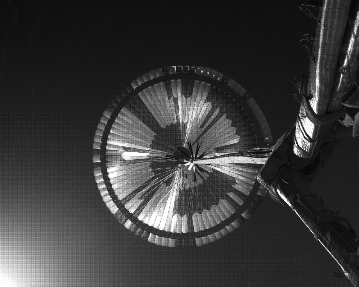 This image was taken by EDL_PUCAM2 onboard NASA's Mars rover Perseverance on Sol 104