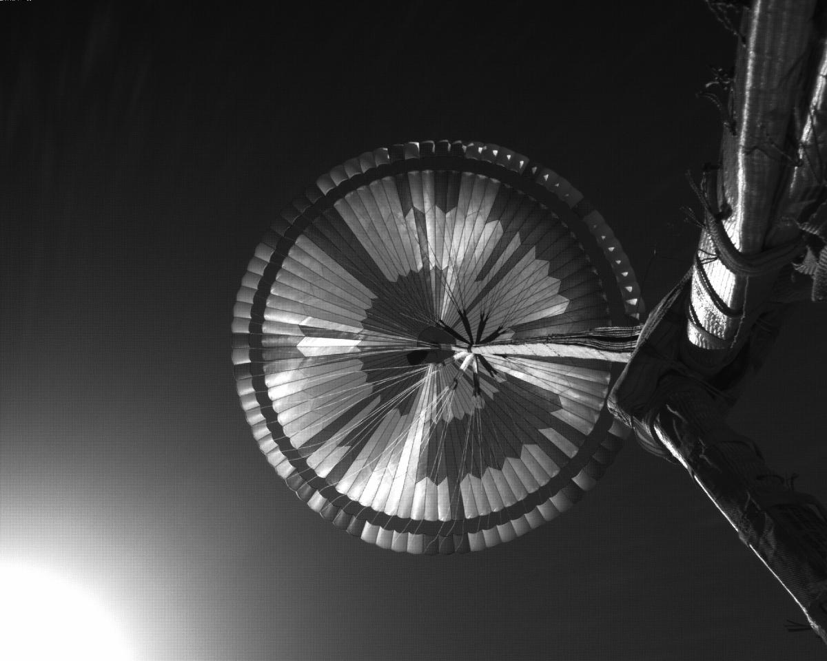 This image was taken by EDL_PUCAM2 onboard NASA's Mars rover Perseverance on Sol 104