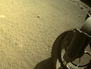View image taken on Mars, Mars Perseverance Sol 104: Front Right Hazard Avoidance Camera (Hazcam)
