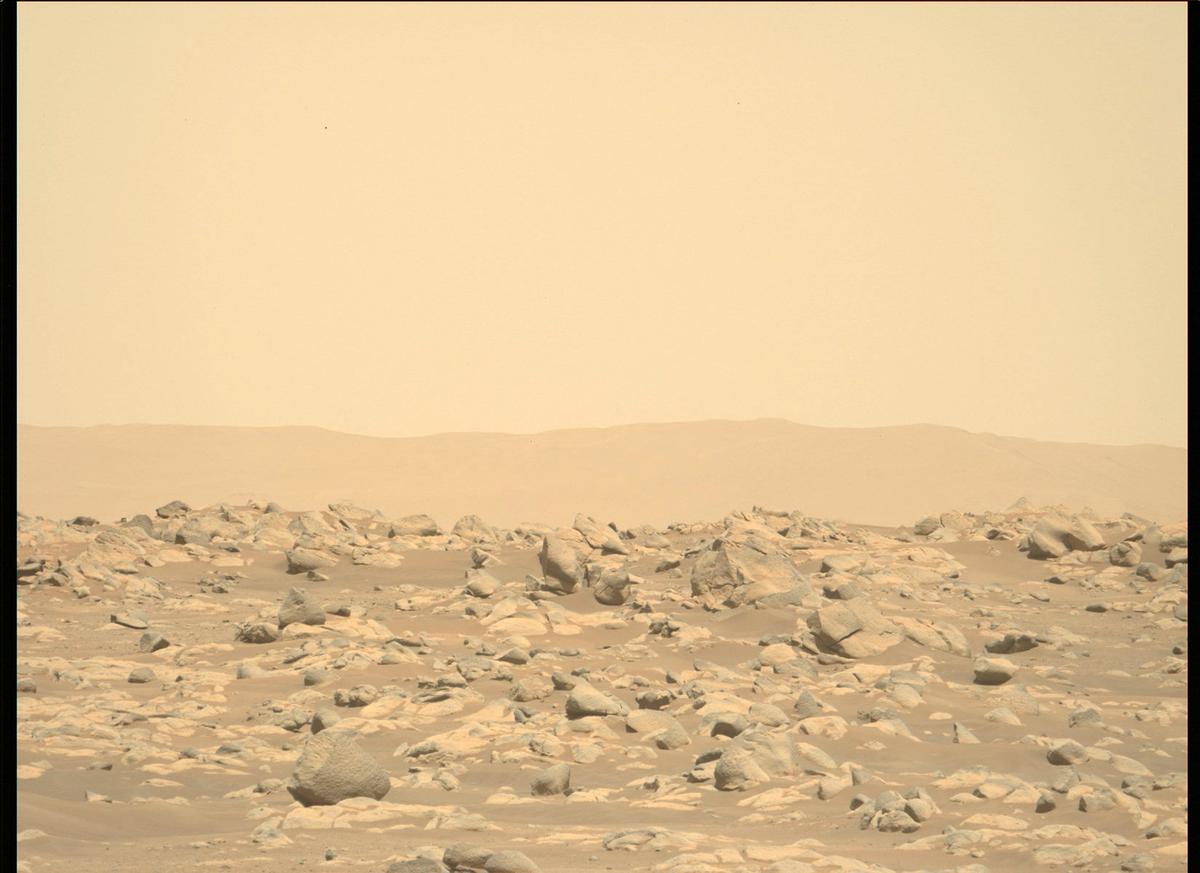 This image was taken by MCZ_LEFT onboard NASA's Mars rover Perseverance on Sol 104