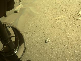View image taken on Mars, Mars Perseverance Sol 105: Front Left Hazard Avoidance Camera (Hazcam)
