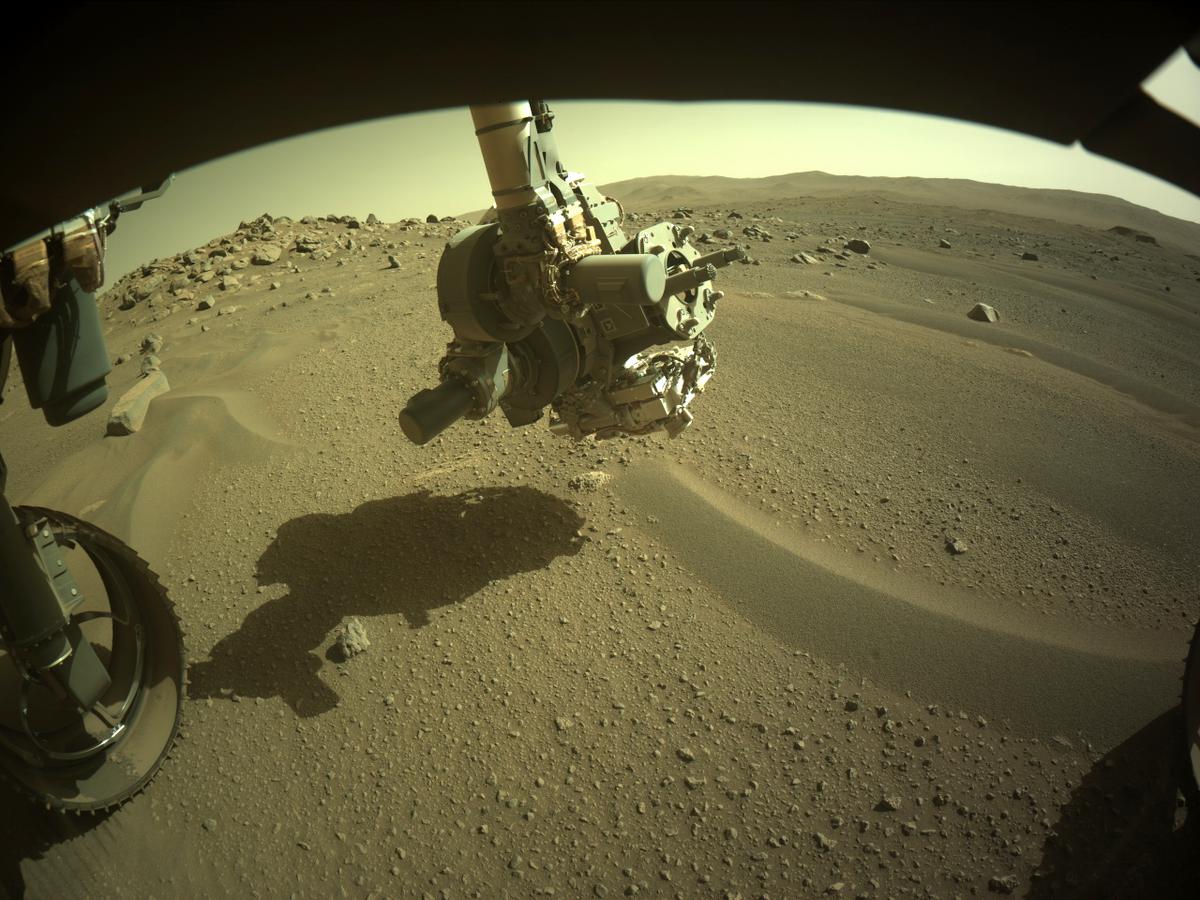 This image was taken by FRONT_HAZCAM_LEFT_A onboard NASA's Mars rover Perseverance on Sol 106