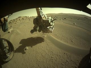 View image taken on Mars, Mars Perseverance Sol 106: Front Left Hazard Avoidance Camera (Hazcam)