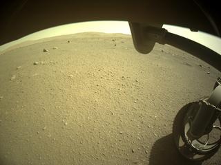 View image taken on Mars, Mars Perseverance Sol 109: Front Right Hazard Avoidance Camera (Hazcam)
