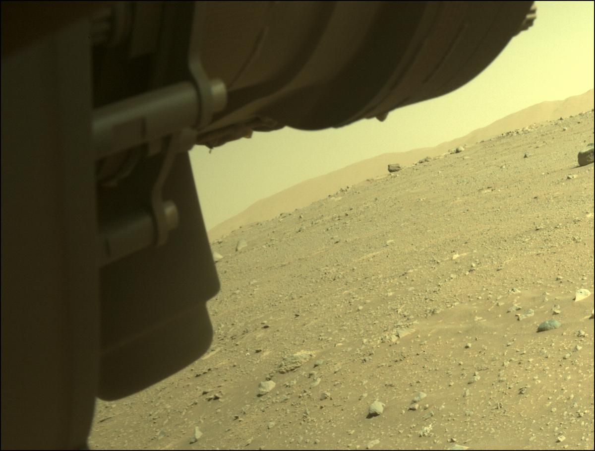 This image was taken by FRONT_HAZCAM_LEFT_A onboard NASA's Mars rover Perseverance on Sol 113