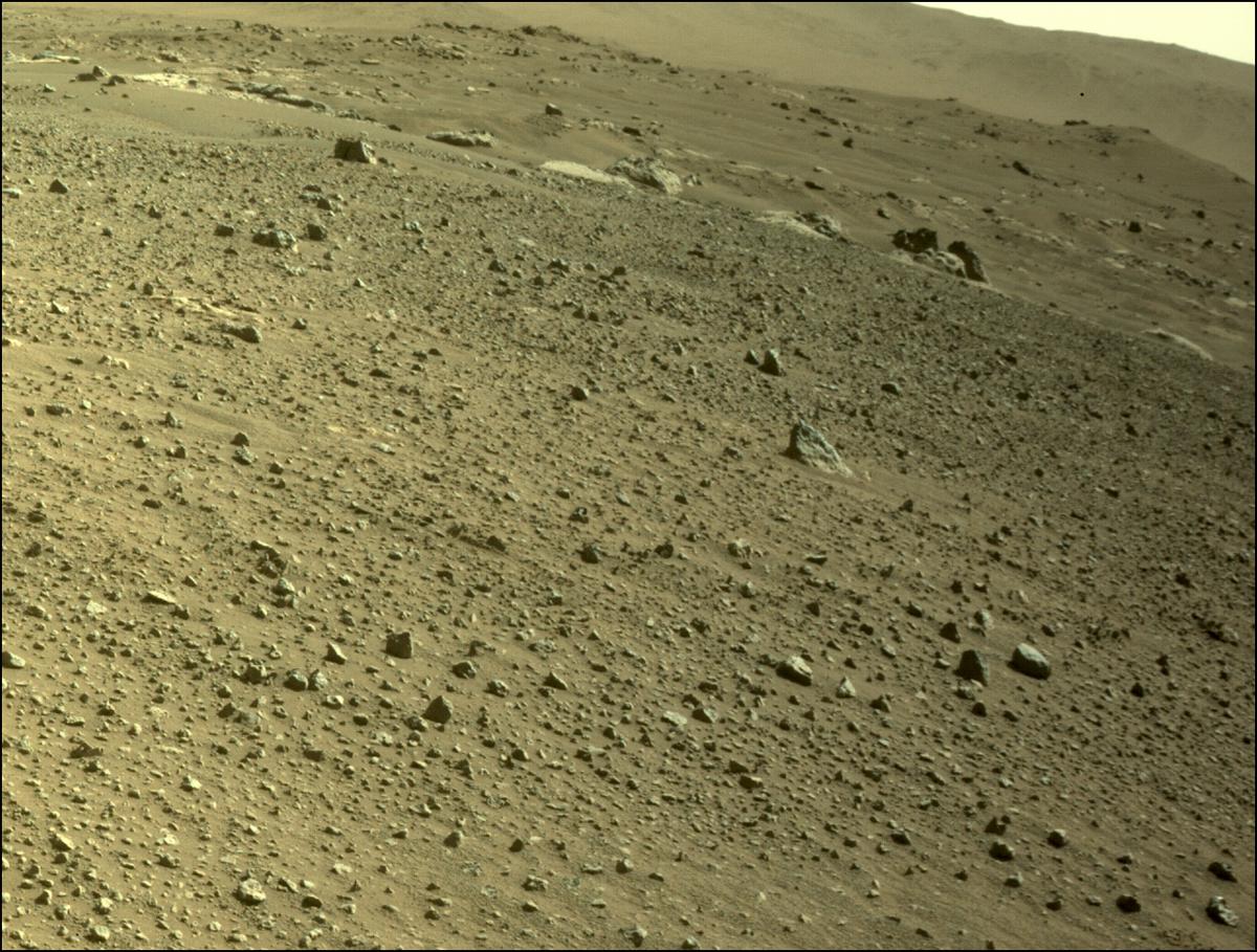 This image was taken by FRONT_HAZCAM_LEFT_A onboard NASA's Mars rover Perseverance on Sol 113