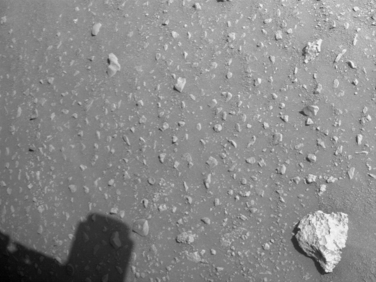 This image was taken by FRONT_HAZCAM_RIGHT_A onboard NASA's Mars rover Perseverance on Sol 113