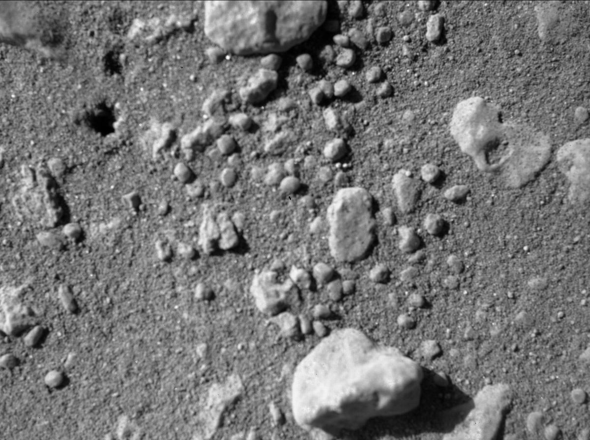 This image was taken by SHERLOC_WATSON onboard NASA's Mars rover Perseverance on Sol 115
