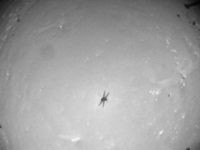 This image was taken by HELI_NAV onboard NASA's Mars rover Perseverance on Sol 120