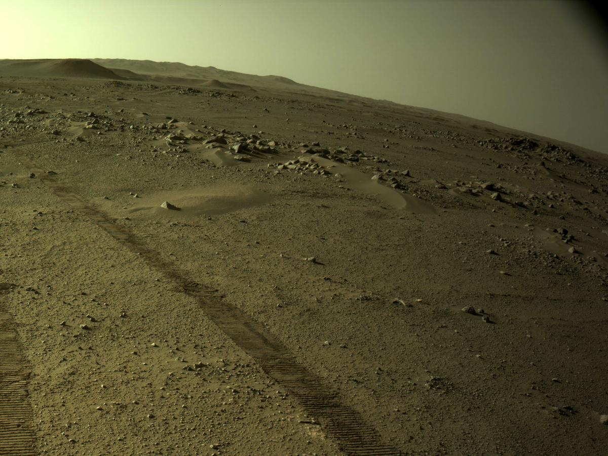 This image was taken by NAVCAM_LEFT onboard NASA's Mars rover Perseverance on Sol 123