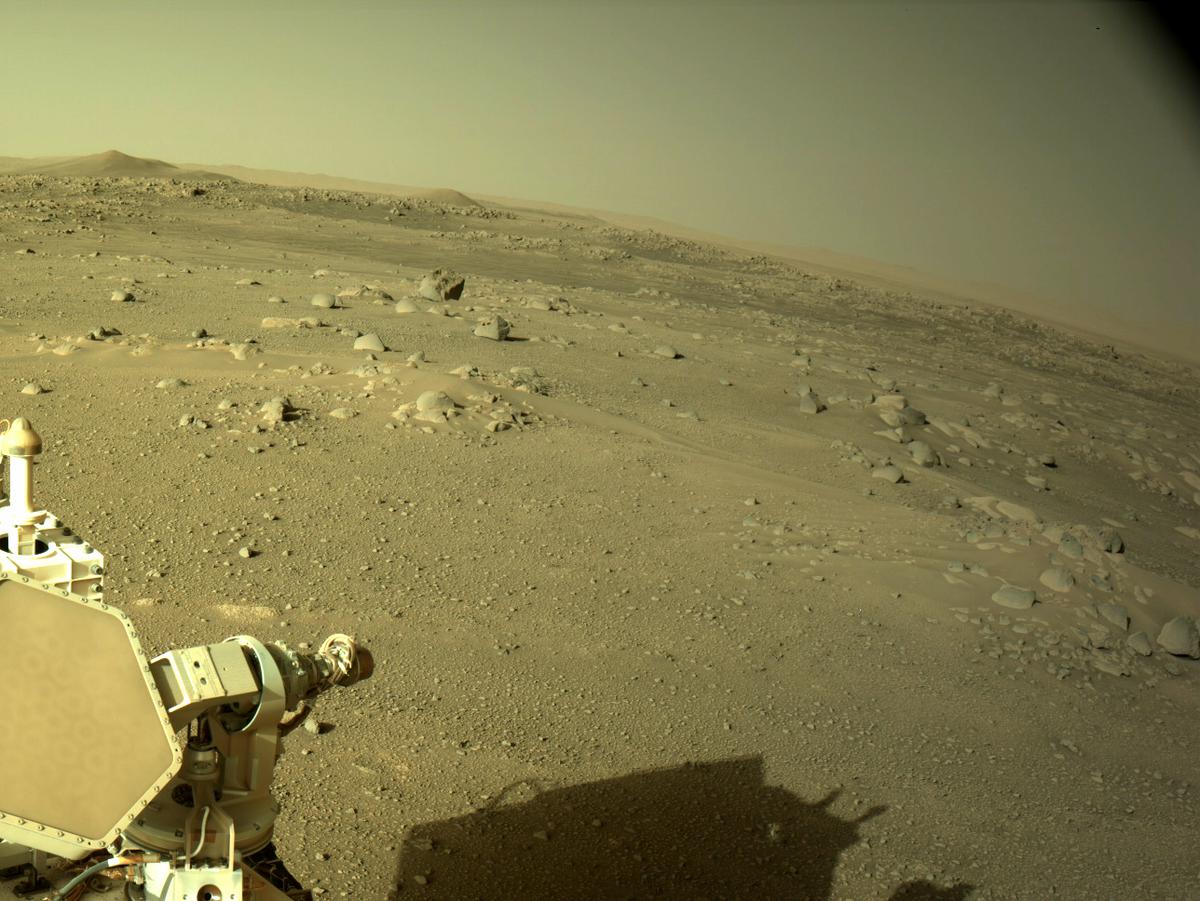 This image was taken by NAVCAM_RIGHT onboard NASA's Mars rover Perseverance on Sol 123