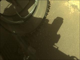 View image taken on Mars, Mars Perseverance Sol 124: Front Left Hazard Avoidance Camera (Hazcam)