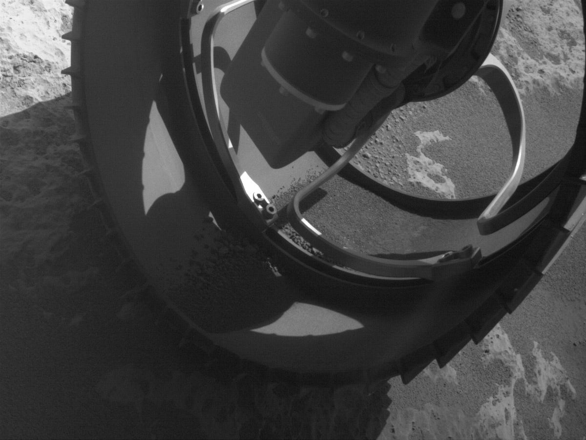 This image was taken by FRONT_HAZCAM_RIGHT_A onboard NASA's Mars rover Perseverance on Sol 124