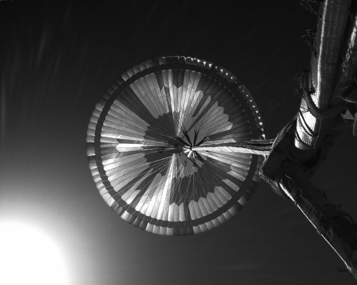 This image was taken by EDL_PUCAM2 onboard NASA's Mars rover Perseverance on Sol 125