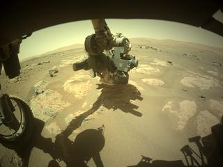 View image taken on Mars, Mars Perseverance Sol 125: Front Left Hazard Avoidance Camera (Hazcam)