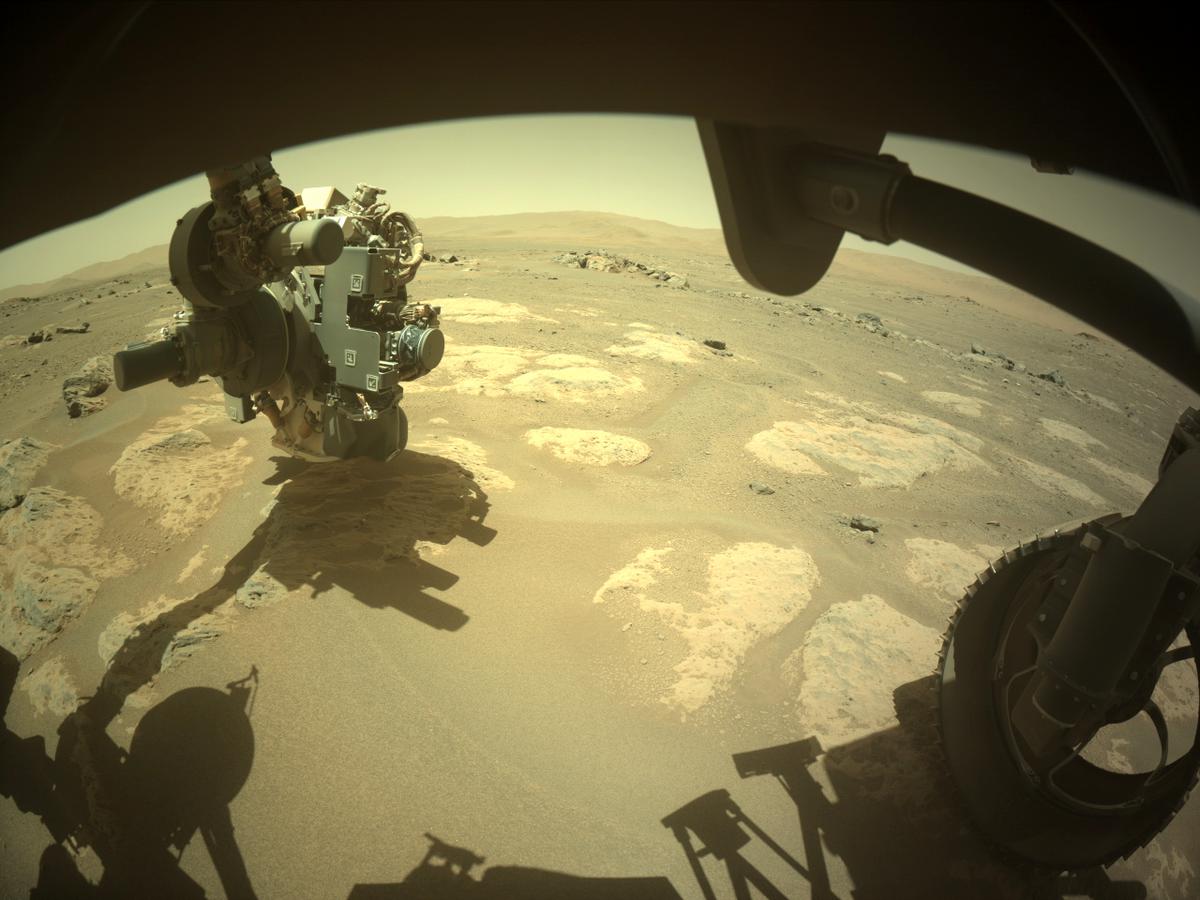 This image was taken by FRONT_HAZCAM_RIGHT_A onboard NASA's Mars rover Perseverance on Sol 125