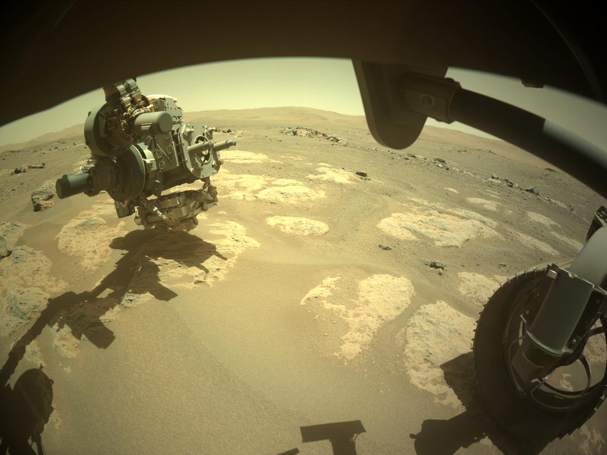 This image was taken by FRONT_HAZCAM_RIGHT_A onboard NASA's Mars rover Perseverance on Sol 125