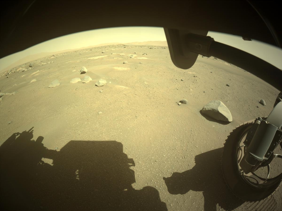 This image was taken by FRONT_HAZCAM_RIGHT_A onboard NASA's Mars rover Perseverance on Sol 126