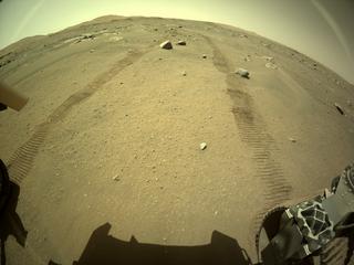 View image taken on Mars, Mars Perseverance Sol 126: Rear Right Hazard Avoidance Camera (Hazcam)