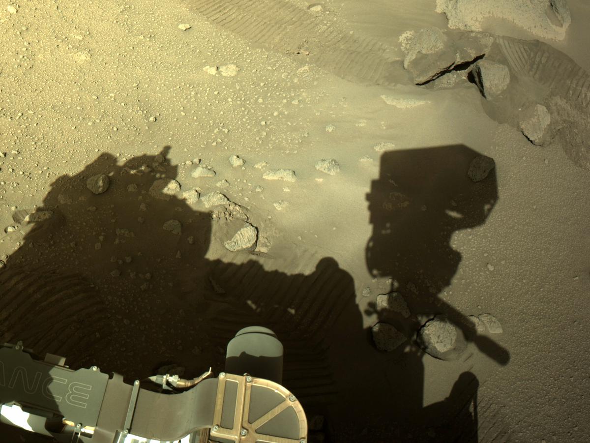 This image was taken by NAVCAM_LEFT onboard NASA's Mars rover Perseverance on Sol 129
