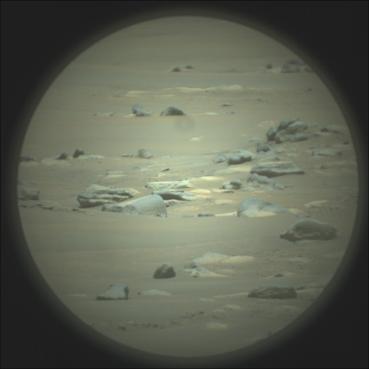 This image was taken by SUPERCAM_RMI onboard NASA's Mars rover Perseverance on Sol 129