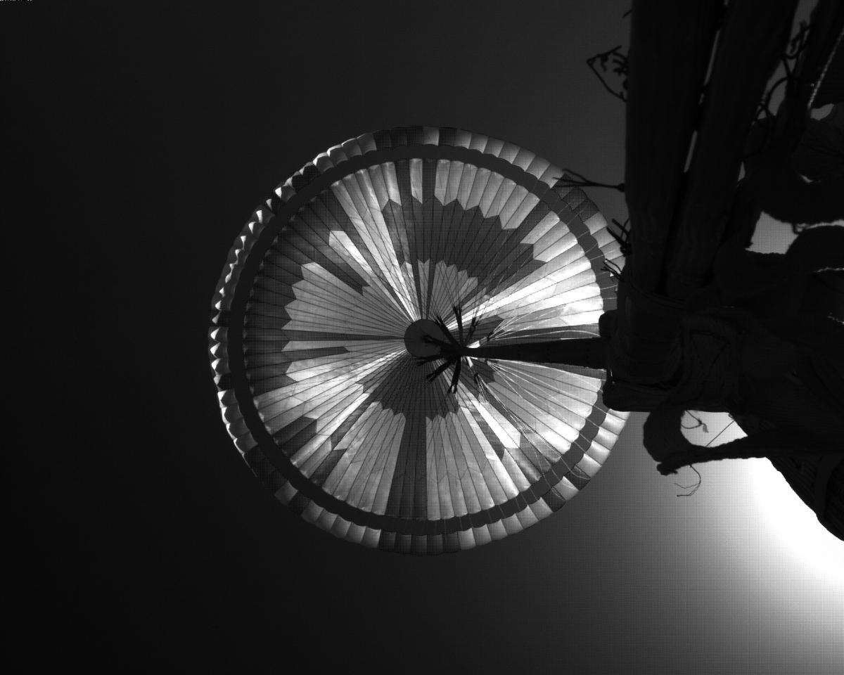 This image was taken by EDL_PUCAM1 onboard NASA's Mars rover Perseverance on Sol 130