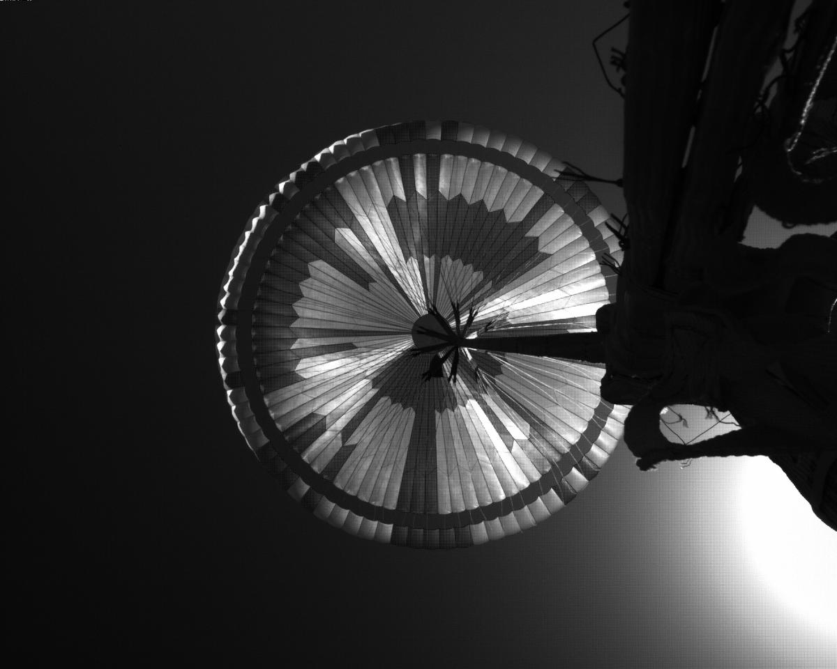 This image was taken by EDL_PUCAM1 onboard NASA's Mars rover Perseverance on Sol 130