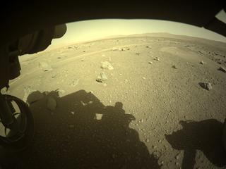 View image taken on Mars, Mars Perseverance Sol 134: Front Left Hazard Avoidance Camera (Hazcam)