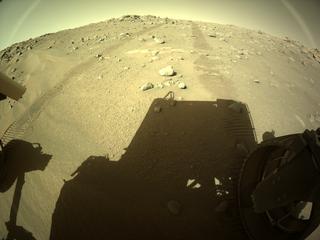 View image taken on Mars, Mars Perseverance Sol 135: Rear Right Hazard Avoidance Camera (Hazcam)