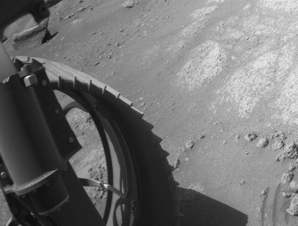 This image was taken by FRONT_HAZCAM_LEFT_A onboard NASA's Mars rover Perseverance on Sol 137