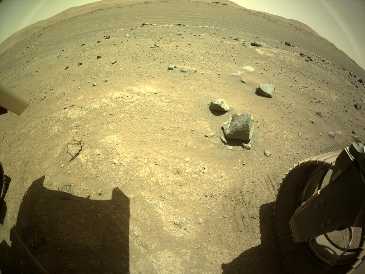 This image was taken by REAR_HAZCAM_RIGHT onboard NASA's Mars rover Perseverance on Sol 137