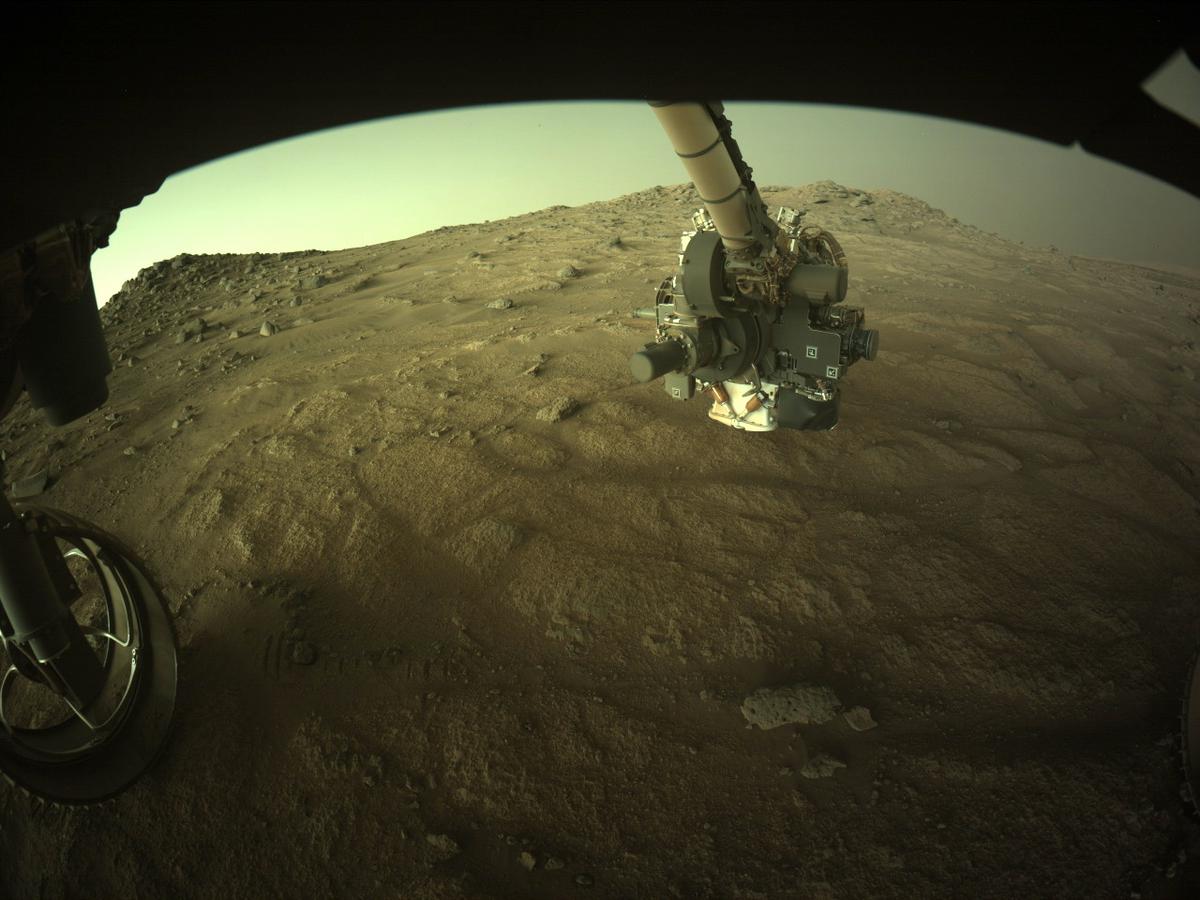 This image was taken by FRONT_HAZCAM_LEFT_A onboard NASA's Mars rover Perseverance on Sol 138