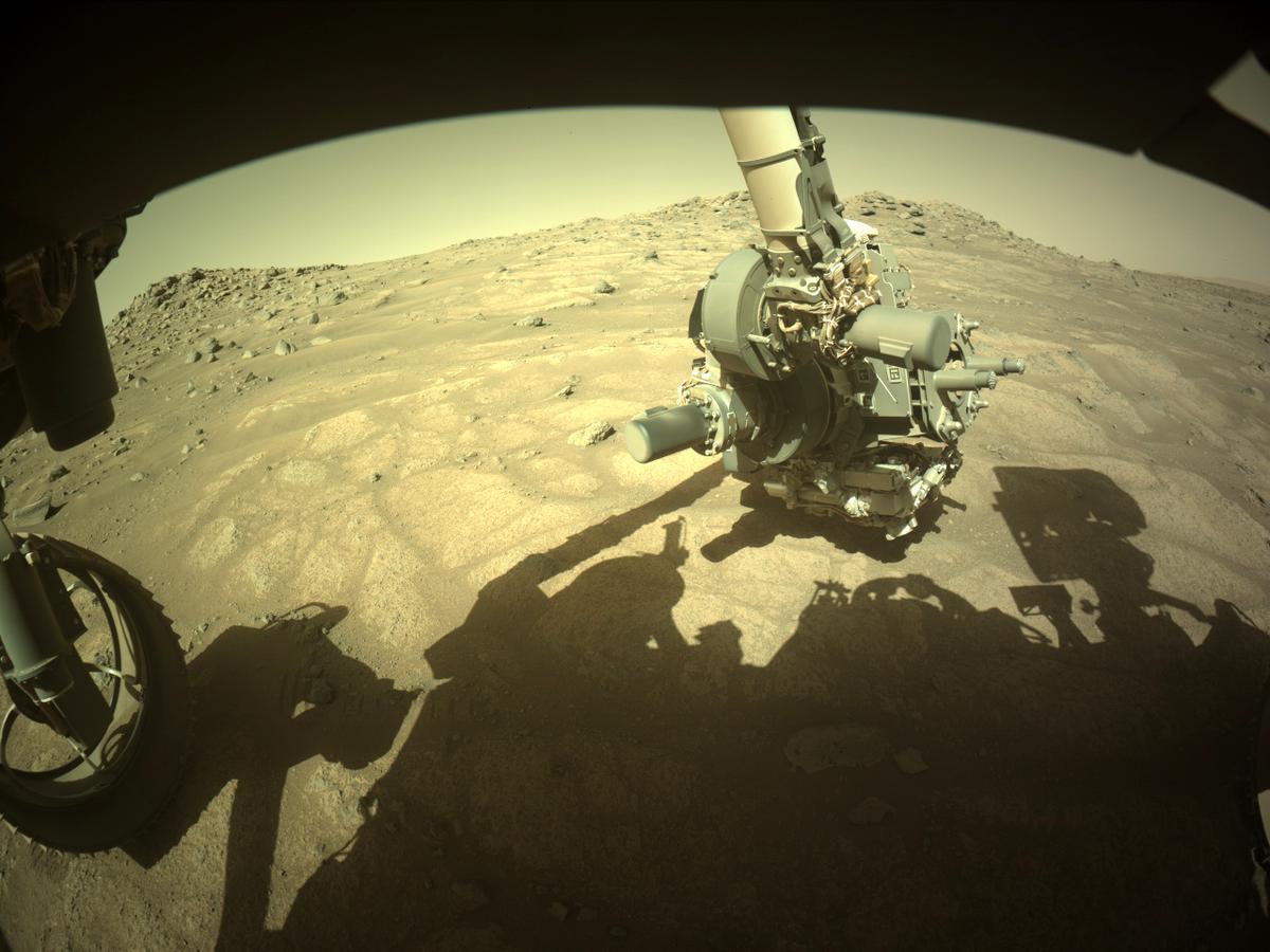 This image was taken by FRONT_HAZCAM_LEFT_A onboard NASA's Mars rover Perseverance on Sol 139