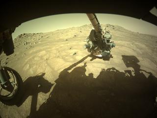 View image taken on Mars, Mars Perseverance Sol 139: Front Left Hazard Avoidance Camera (Hazcam)