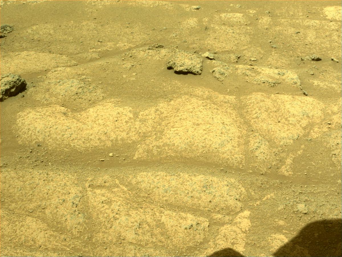 This image was taken by FRONT_HAZCAM_RIGHT_A onboard NASA's Mars rover Perseverance on Sol 142