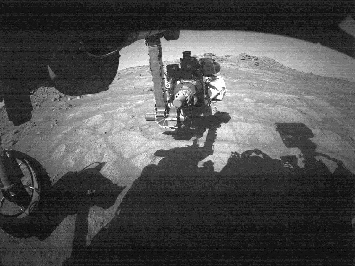 This image was taken by FRONT_HAZCAM_LEFT_A onboard NASA's Mars rover Perseverance on Sol 144