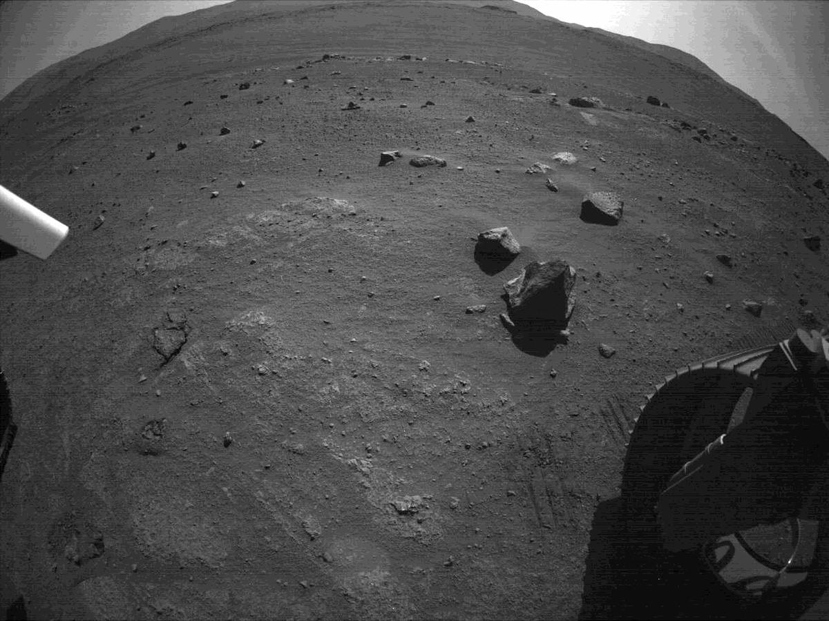 This image was taken by REAR_HAZCAM_RIGHT onboard NASA's Mars rover Perseverance on Sol 144