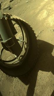 View image taken on Mars, Mars Perseverance Sol 147: Front Left Hazard Avoidance Camera (Hazcam)