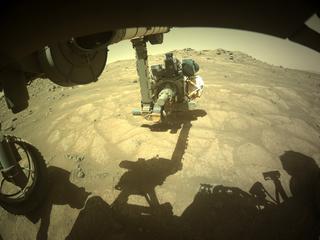 View image taken on Mars, Mars Perseverance Sol 147: Front Left Hazard Avoidance Camera (Hazcam)