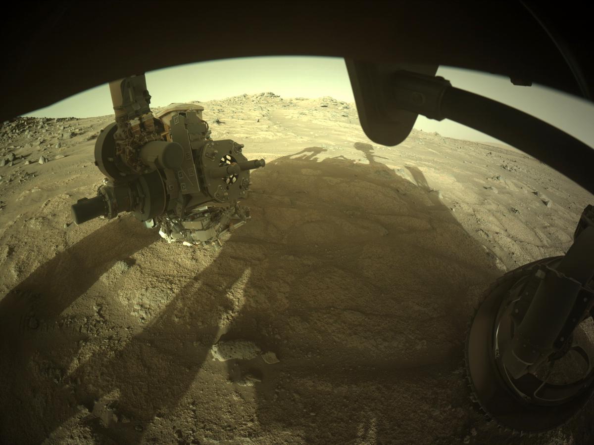 This image was taken by FRONT_HAZCAM_RIGHT_A onboard NASA's Mars rover Perseverance on Sol 152