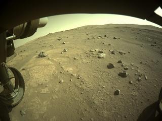 View image taken on Mars, Mars Perseverance Sol 153: Front Left Hazard Avoidance Camera (Hazcam)