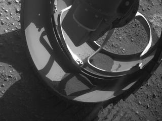 View image taken on Mars, Mars Perseverance Sol 155: Front Right Hazard Avoidance Camera (Hazcam)